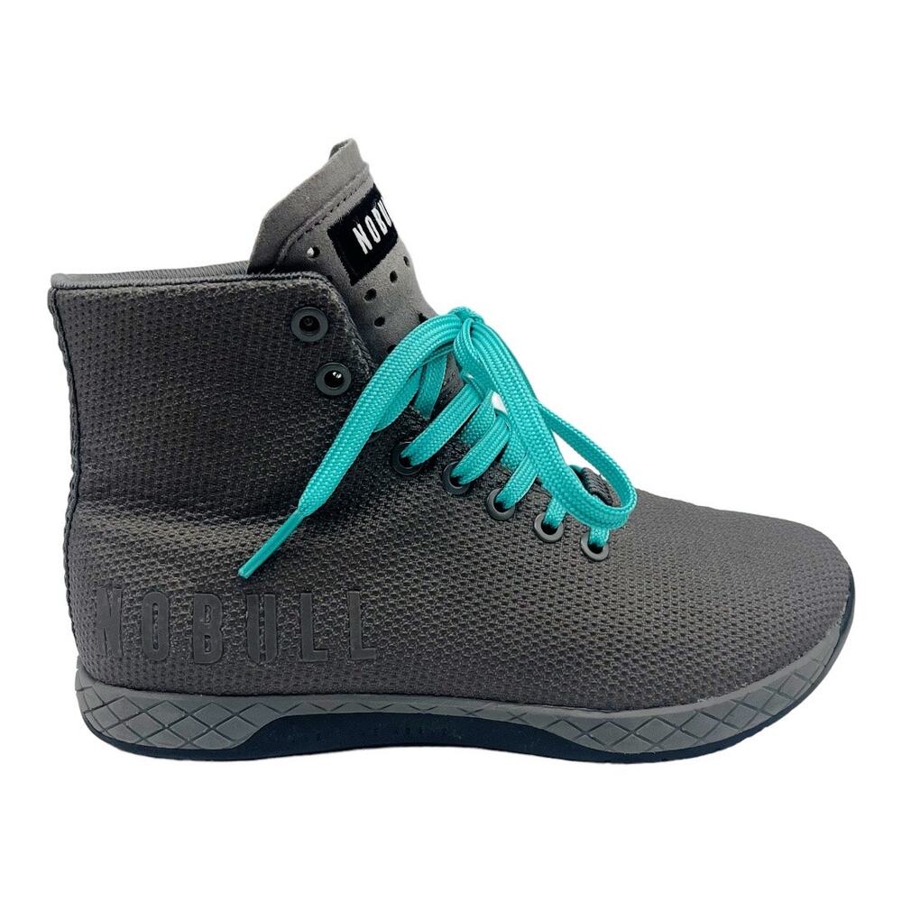 NOBULL Women's High Top Outwork Gray Sneakers Size 7.5